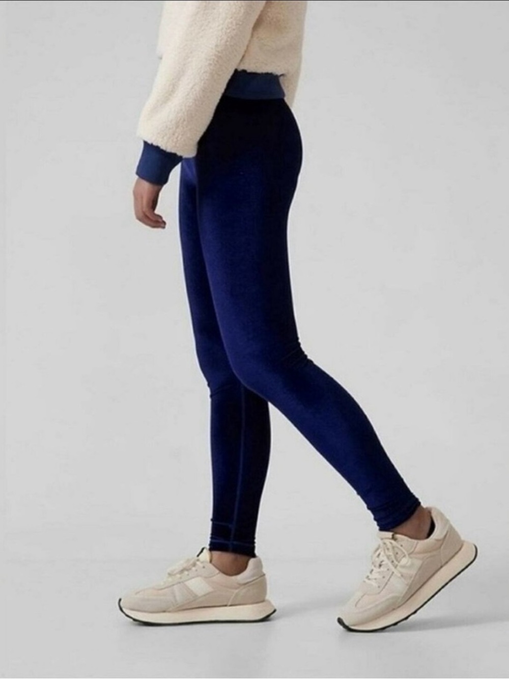 NWOT Athleta Girl High Rise Velvet Chit Chat Leggings